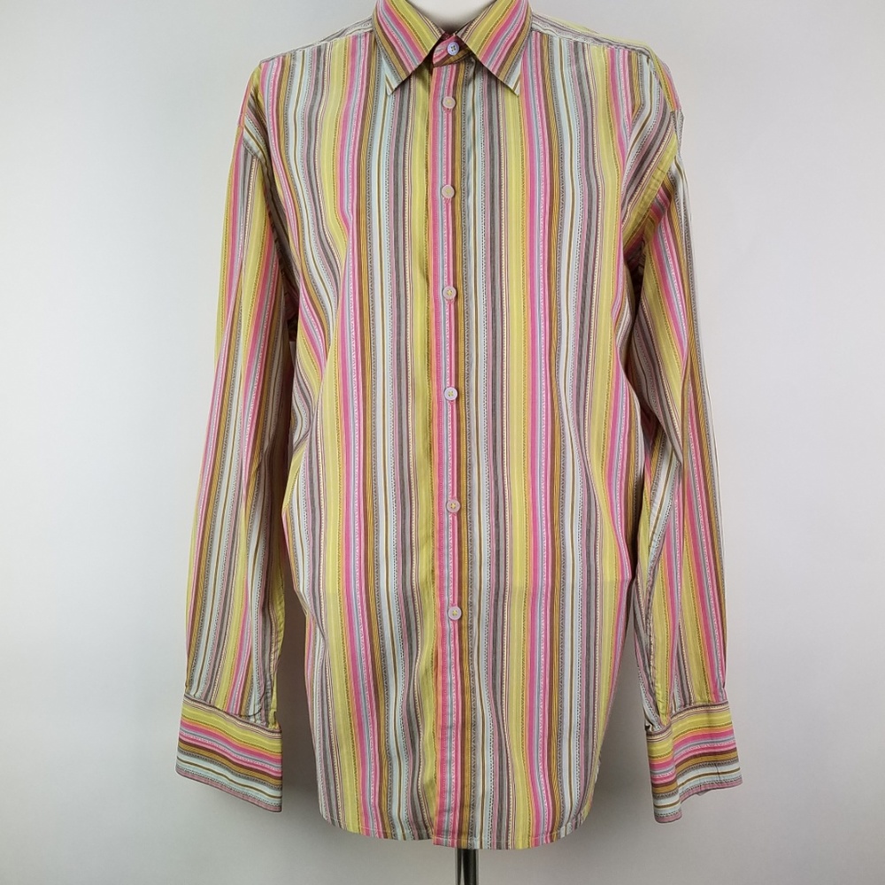 Robert Graham Multi-Color Long Sleeve Shirt XL - Picture 4 of 8
